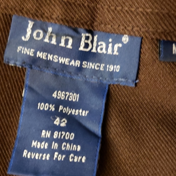 John Blair Menswear Brown Pants Size 42 - Picture 7 of 8
